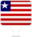 Liberia Square Pin
