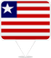 Liberia Square Pin