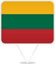 Lithuania Square Pin
