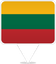 Lithuania Square Pin
