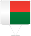 Madagascar Square Pin