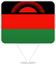 Malawi Square Pin