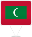 Maldives Square Pin
