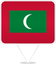 Maldives Square Pin