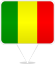 Mali Square Pin