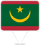 Mauritania Square Pin