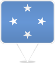 Micronesia Square Pin