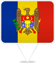 Moldova Square Pin