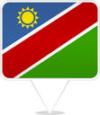 Namibia Square Pin