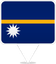 Nauru Square Pin