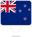 New Zealand Square Pin