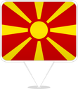North Macedonia Square Pin