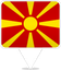North Macedonia Square Pin