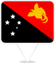 Papua New Guinea Square Pin