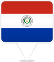 Paraguay Square Pin