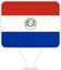 Paraguay Square Pin
