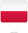 Poland Square Pin