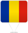 Romania Square Pin