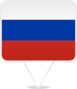 Russia Square Pin