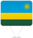 Rwanda Square Pin