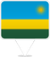 Rwanda Square Pin