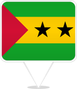 São Tomé and Príncipe Square Pin