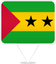 São Tomé and Príncipe Square Pin
