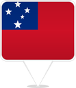 Samoa Square Pin