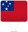 Samoa Square Pin