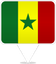 Senegal Square Pin