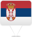Serbia Square Pin