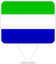 Sierra Leone Square Pin