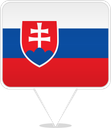 Slovakia Square Pin