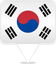 South Korea Square Pin