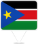South Sudan Square Pin