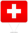 Switzerland Square Pin