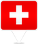 Switzerland Square Pin