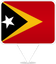 Timor Leste Square Pin