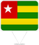 Togo Square Pin
