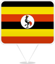 Uganda Square Pin