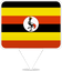 Uganda Square Pin