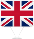 United Kingdom Square Pin