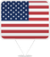 United States Square Pin