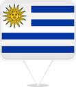 Uruguay Square Pin