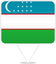 Uzbekistan Square Pin