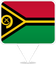 Vanuatu Square Pin