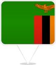 Zambia Square Pin