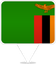 Zambia Square Pin