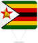 Zimbabwe Square Pin
