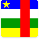 Central African Republic Square Shadow